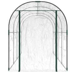 Vidaxl Prozirni staklenik 160x400x190 cm PVC i obojeni čelik