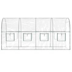 Vidaxl Prozirni staklenik 160x400x190 cm PVC i obojeni čelik