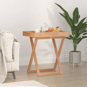 Vidaxl Sklopivi stolić 52x36x56,5 cm Puni orah
