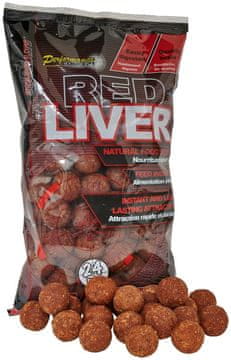 Starbaits Boilie potopne Red Liver 24mm 1kg