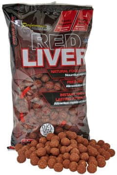 Starbaits Boilie potopne Red Liver 14mm 1kg