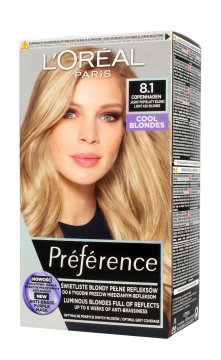 L’Oréal Farba do włosów Recital Preference 8.1 Jasny Blond Popielaty