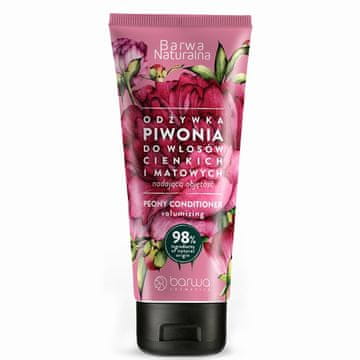 BARWA prirodni regenerator za volumen za tanku i beživotnu kosu - božur 200 ml