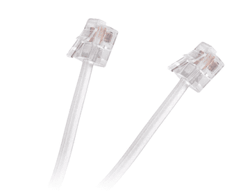 Cabletech Telefonski kabel ravno 10m bijelo