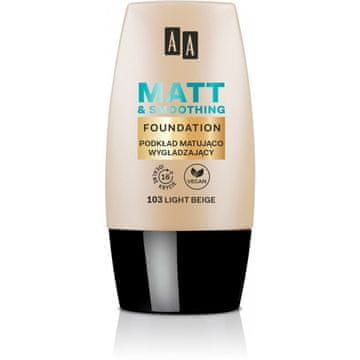 AA Make Up Matt matirajući i zaglađujući puder 103 svijetlo bež 30 ml