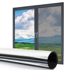 Cool Mango zrcalna folija za prozore za privatnost, samoljepljiva, srebrna, 60 x 200 cm - Privacyfoil