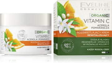 Eveline Organic Vitamin C Illuminating Revitalizing dnevna i noćna krema za sve tipove kože 50 ml