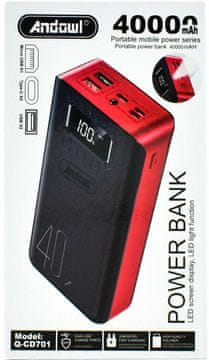 Andowl Punjiva baterija Powerbank 40.000 mAh