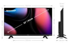Sharp 32DI4EA HD LED televizor, Android TV