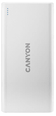 Canyon PB-106 micro USB/USB-C powerbank, 10000 mAh, bijela (CNE-CPB1006W)