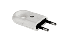 Cabletech Utikač 2-PIN 220V za kabel bijele boje