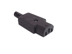Cabletech Utikač za kabel 3 PIN 250V/10A IEC320-C13 ženski