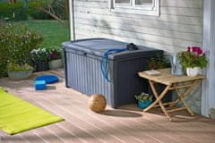 KETER Velika Plastična Kutija za Pohranu BORNEO - 416L, Antracit, 220kg Nosivost