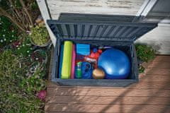 KETER Velika Plastična Kutija za Pohranu BORNEO - 416L, Antracit, 220kg Nosivost