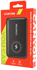 Canyon PB-1001 prijenosna baterija, 10000 mAh, PD 18W, QC 3.0, crna (CNS-CPB1001B)