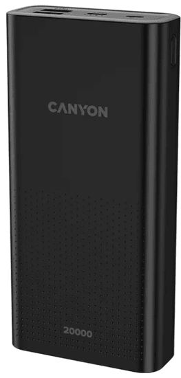 Canyon PB-2001 prijenosna baterija, 20000 mAh, crna (CNE-CPB2001B)