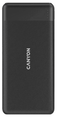 Canyon PB-109 prijenosna baterija, 10000 mAh, PD 18W, QC 3.0, crna (CNE-CPB1009B)