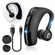 MG V9 Bluetooth Handsfree slušalica, crno