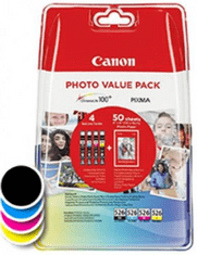 Canon CLI-526 set za tiskanje, cian, magenta, žuta, crna, foto papir (4540B017AA)