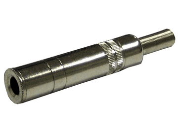 Cabletech Banana 6,35 mm mono ženski metal