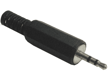 Cabletech Banana 2,5 mm stereo muška plastika