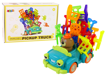 slomart Igra spretnosti LEAN TOYS: Padajuće stolice, autić