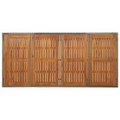 Vidaxl 7-dijelni vrtni blagovaonski set sivi od poliratana