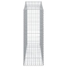 Vidaxl Lučne gabionske košare 10kom 200x50x140/160cm pocinčano željezo