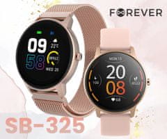 Forever ForeVive 2 Slim SB-325 pametni sat, ružičasto zlatna (Rose Gold)