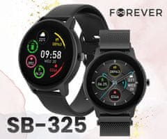 Forever ForeVive 2 Slim SB-325 pametni sat, crna