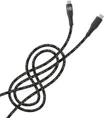 Tellur Green kabel, Type-C v Type-C, 3A, PD 60W, 1m, crna