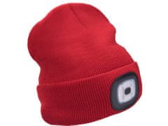 Extol Light Šešir s naglavnom lampom 43198 šešir s naglavnom lampom 4x45lm, punjiv, USB, crven, univerzalna veličina