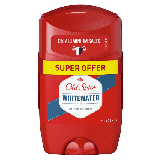 Old Spice Whitewater Deodorant Stick For Men, 2x50 mL