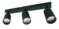 Berge LED stropna točkasta svjetiljka VIKI-X 3x GU10 - crna