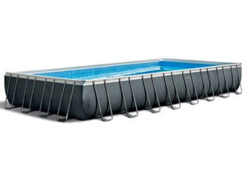 Intex 26374NP bazen Ultra Frame 975 × 488 × 132 cm, pješčana pumpa, ljestve