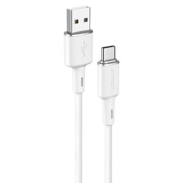 AceFast USB - USB-C 3A kabel 1,2 m bijeli