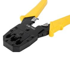 Deli Tools EDL2468 kliješta za krimpanje RJ45 / RJ14 / RJ12 / RJ9, žuta