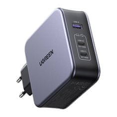 Ugreen CD289 GaN punjač 2x USB-C / USB 140W + kabel USB-C, srebro