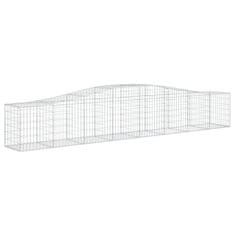 Vidaxl Lučne gabionske košare 10 kom 400x50x60/80 cm pocinčano željezo