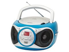 Trevi CD 512 Boombox radio i CD player, FM Radio, AUX, LCD ekran, antena, plava