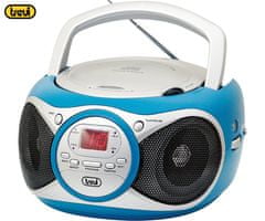 Trevi CD 512 Boombox radio i CD player, FM Radio, AUX, LCD ekran, antena, plava