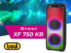 Trevi XF 750 KB prijenosni KARAOKE zvučnik, Bluetooth, 100W, TWS, baterija, USB/microSD/AUX/MIC