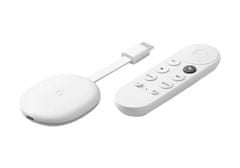 CHROMECAST 4 HD multimedijski centar, Full HD, Google TV + Assistant, daljinski upravljač, glasovno upravljanje