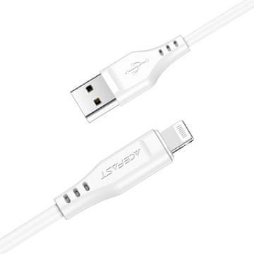 AceFast Kabel za iPhone MFI USB - Lightning 2.4A 1.2m crni