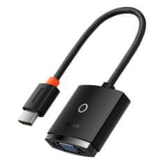 BASEUS Lite adapter HDMI - VGA / 3.5mm mini jack / micro USB, crno