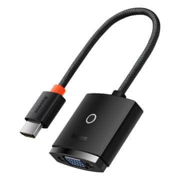 BASEUS Lite adapter HDMI - VGA / 3.5mm mini jack / micro USB, crno