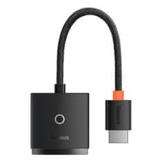 BASEUS Lite adapter HDMI - VGA / 3.5mm mini jack / micro USB, crno