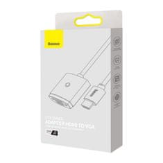 BASEUS Lite adapter HDMI - VGA / 3.5mm mini jack / micro USB, crno