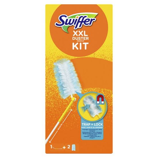 Swiffer XXL komplet za kemijsko čišćenje (1 ručka + 2 sakupljača prašine)