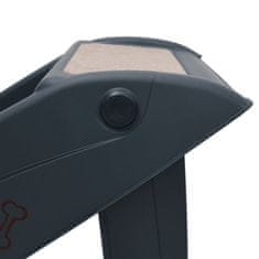 Vidaxl 4 sklopive stepenice za pse tamnosive